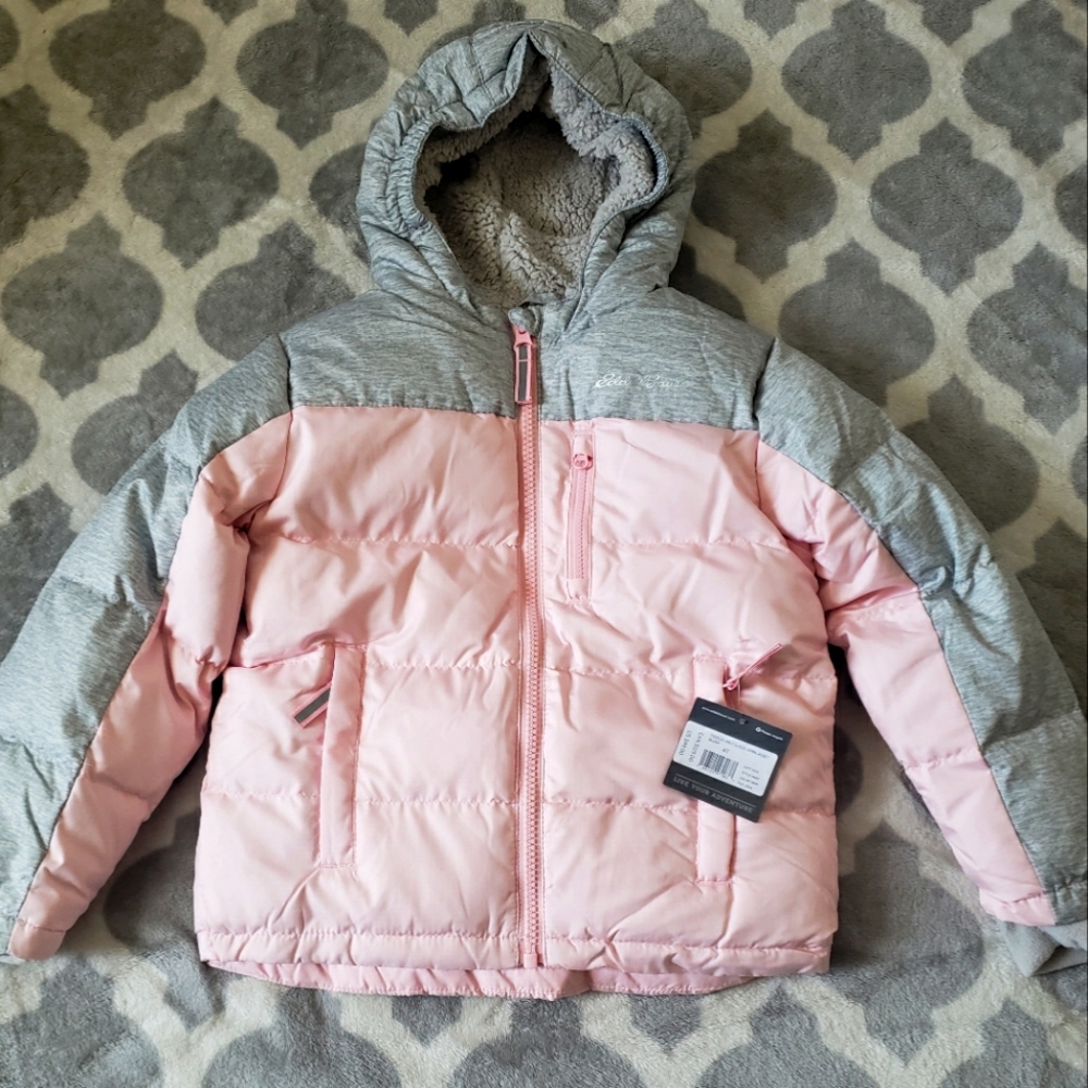 Eddie Bauer Pink and Gray Kids Jacket